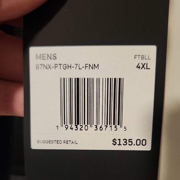 NWT- NFL Mens Pittsburg Steelers On Field Jersey Size 4xl - Picture 8 of 15